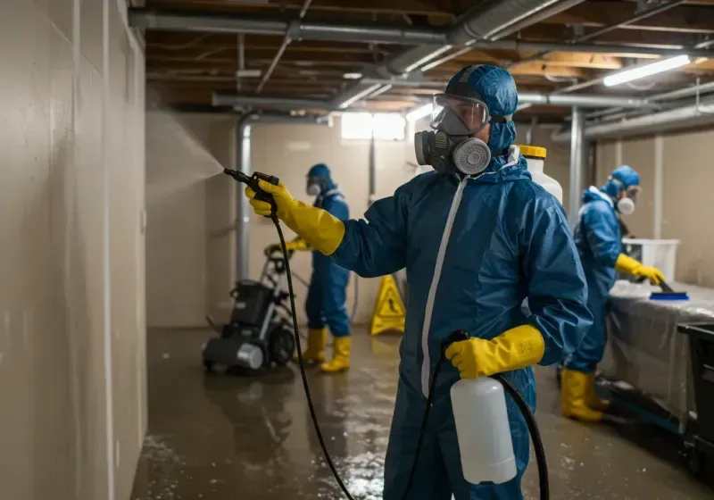 Basement Sanitization and Antimicrobial Treatment process in Chula Vista, CA